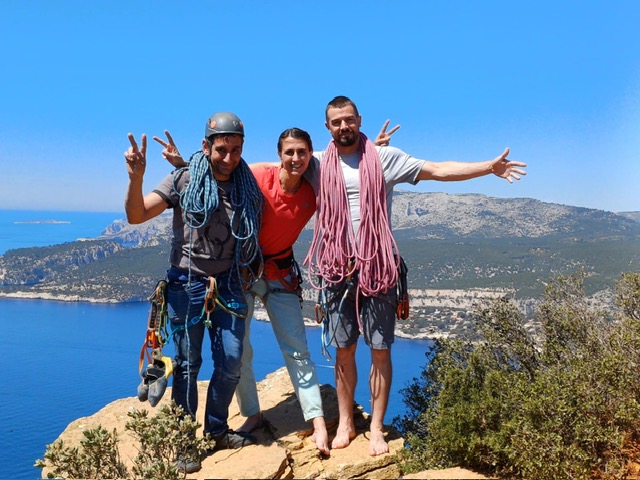 Séance d'escalade communauté